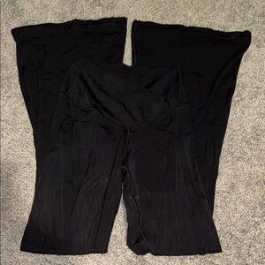 Aerie Black Flare Pants